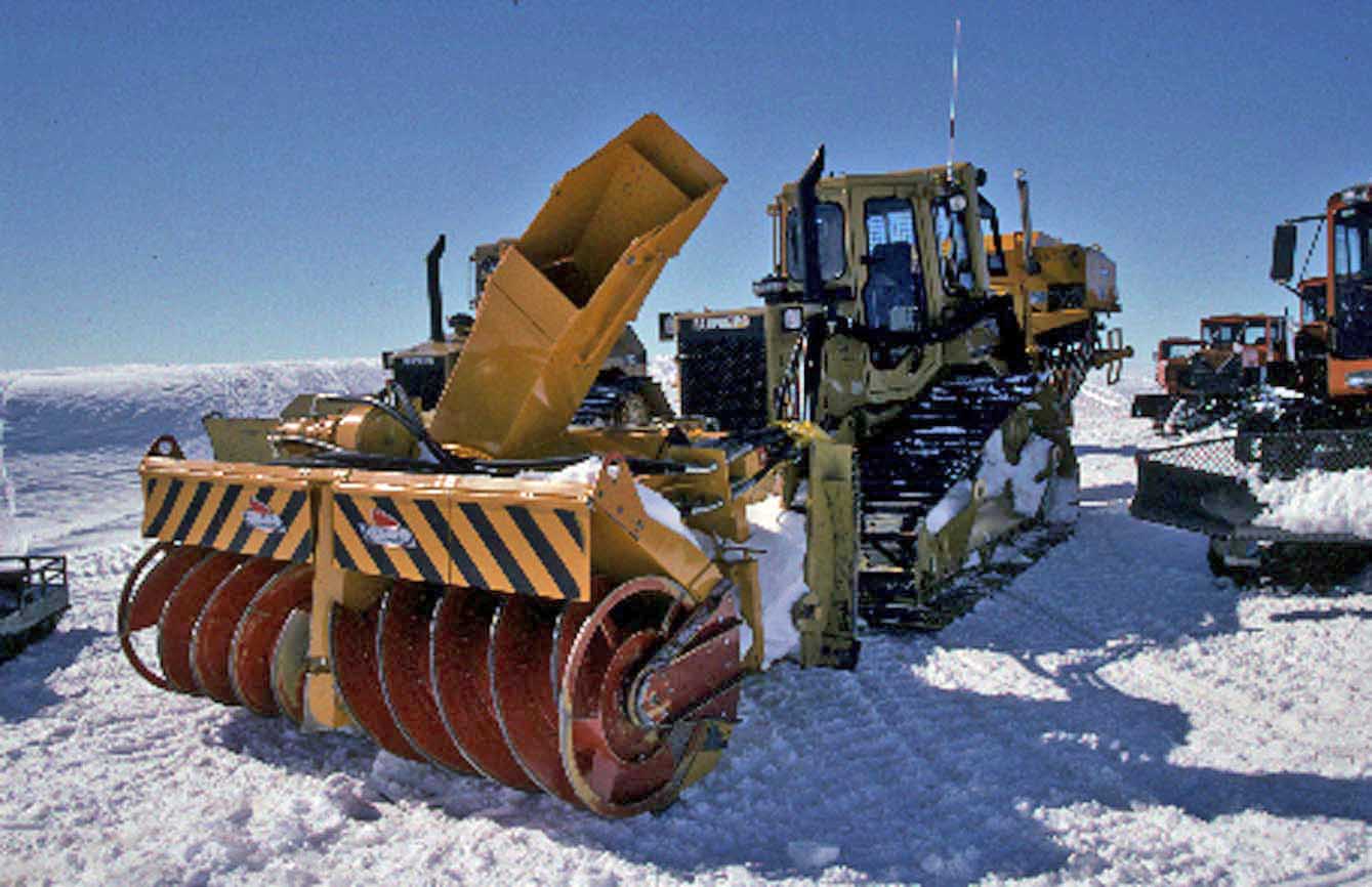 Graeme Hart In Antarctica Snow Blower
